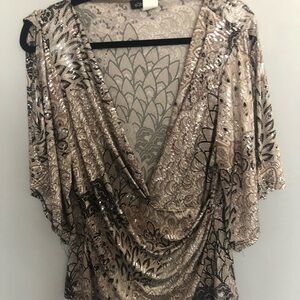 Cold Shoulder Sparkle Blouse​​